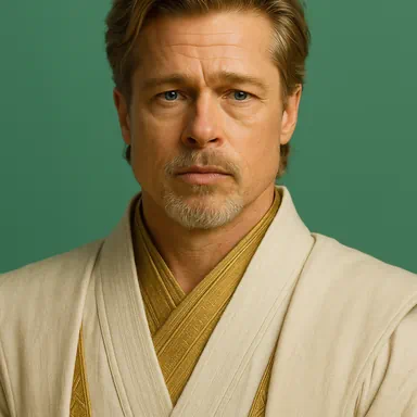 A portrait of Brad Pitt