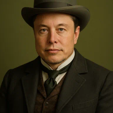 A portrait of Elon Musk