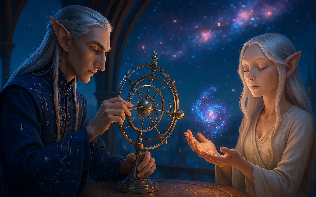Animated-style illustration of the Gemini zodiac sign