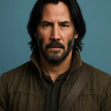 A portrait of Keanu Reeves