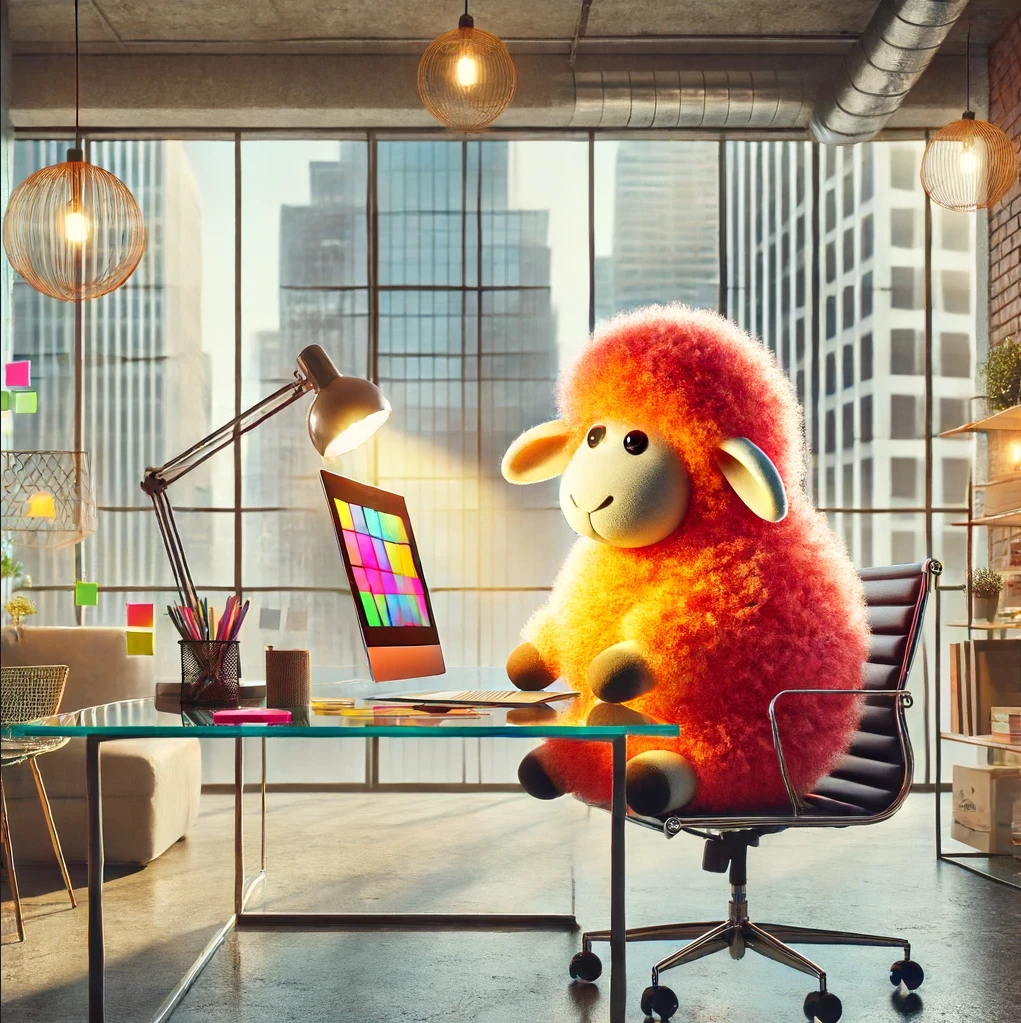 fluffy sheep modern office