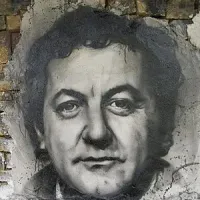 Coluche portrait