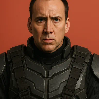 A portrait of Nicolas Cage